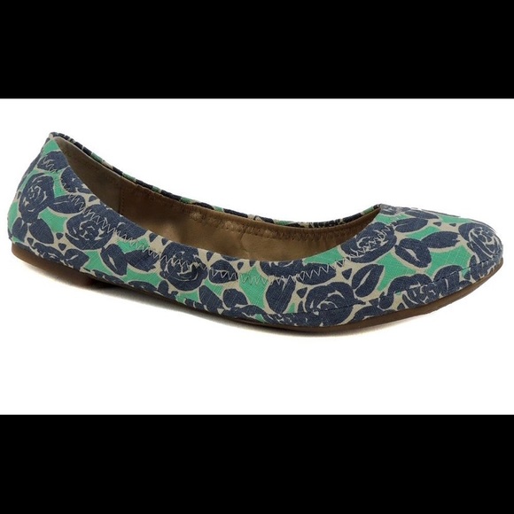 Lucky Brand Shoes - Like New Women’s Size 6.5 Lucky Brand Blue and Green Floral Flats